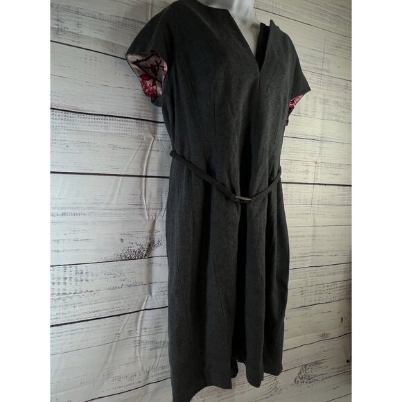 Ted Baker London Wool Sheath Dress 5 (12 US)  Sleeveless with Blazer Set Career - Picture 2 of 16